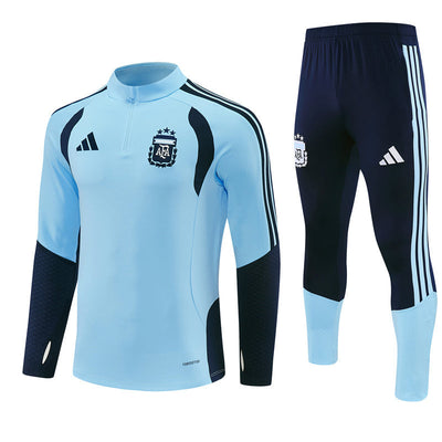 Survetement Argentine Training Homme/Enfant 2026 2027 Bleu Clair