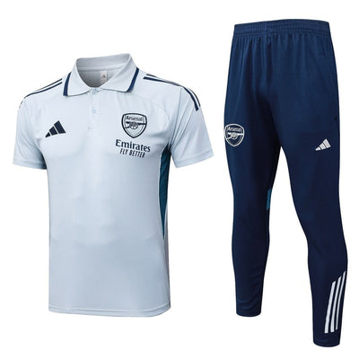 Polo Arsenal Homme 2025 2026 Blanc Bleu