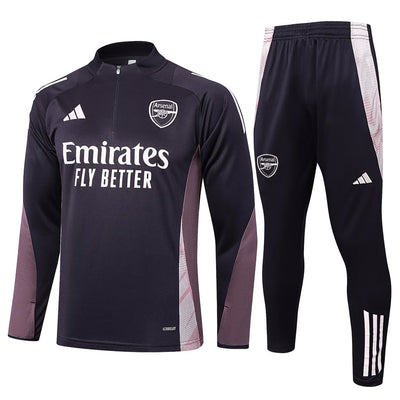 Survetement Arsenal Training Homme/Enfant  2024 2025 Noir / Rose | Foot Sport
