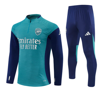 Survetement Arsenal Training Homme/Enfant 2025 2026 Bleu Vert