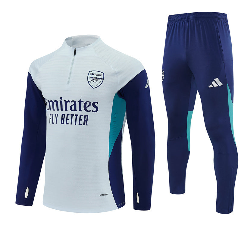 Survetement Arsenal Training Homme/Enfant 2025 2026 Gris Clair