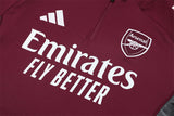 Survetement Arsenal Training Homme/Enfant 2025 2026 Rouge Gris 3