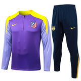 Survetement Atletico Madrid Training Homme/Enfant 2025 2026 Violet Jaune | Foot Sport 1