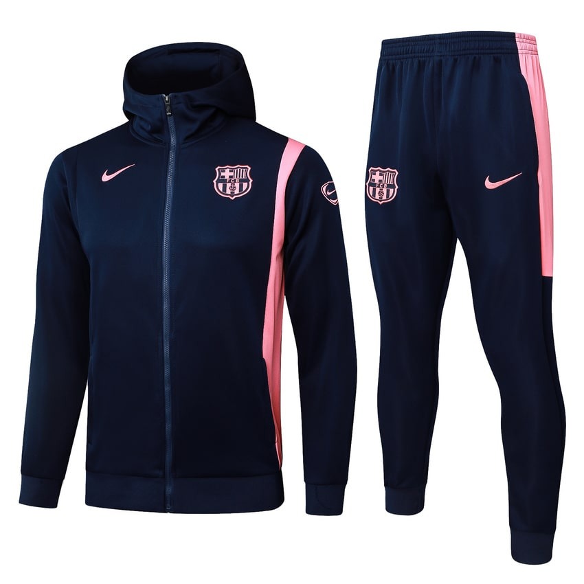 Survetement Barcelone Sweat Homme/Enfant 2025 2026 Bleu Rose | Foot Sport