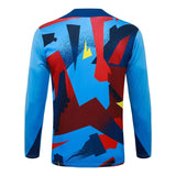 Survetement Barcelone Training Homme/Enfant 2025 2026 Bleu Motif 4