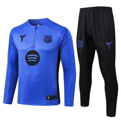 Survetement Barcelone Training Homme/Enfant 2025 2026 Bleu Océan