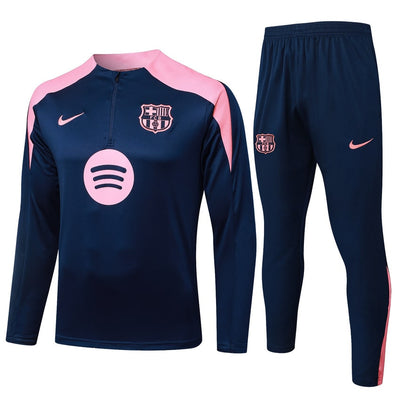 Survetement Barcelone Training Homme/Enfant 2025 2026 Bleu Rose | Foot Sport