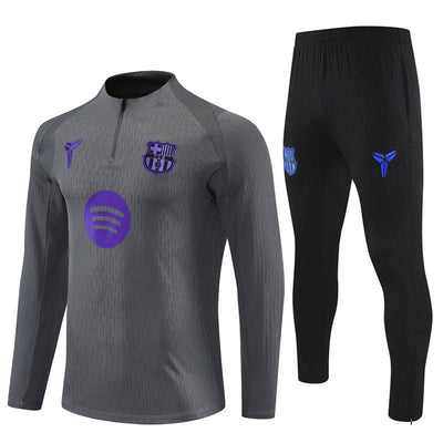Survetement Barcelone Training Homme/Enfant 2025 2026 Gris