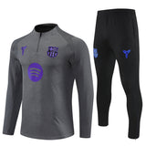 Survetement Barcelone Training Homme/Enfant 2025 2026 Gris 1