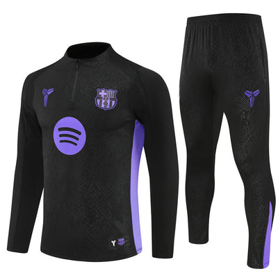 Survetement Barcelone Training Homme/Enfant 2025 2026 Noir