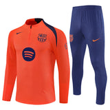Survetement Barcelone Training Homme/Enfant 2025 2026 Orange 1