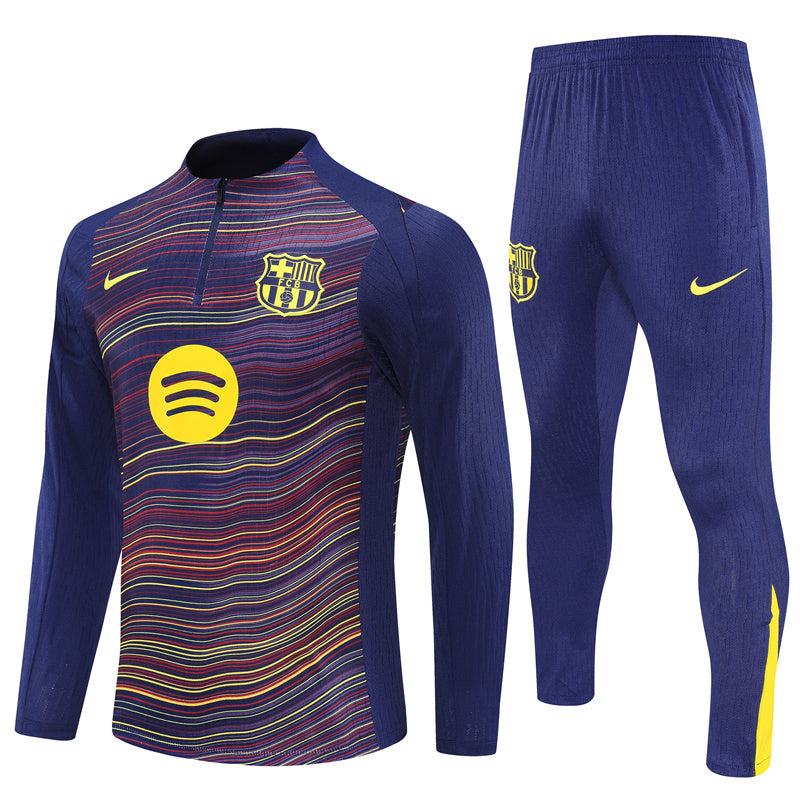 Survetement Barcelone Training Homme/Enfant 2025 2026 Rayures