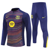 Survetement Barcelone Training Homme/Enfant 2025 2026 Rayures 1