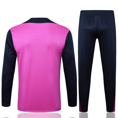 Survetement Barcelone Training Homme/Enfant  2025 2026 Rose Noir | Foot Sport
