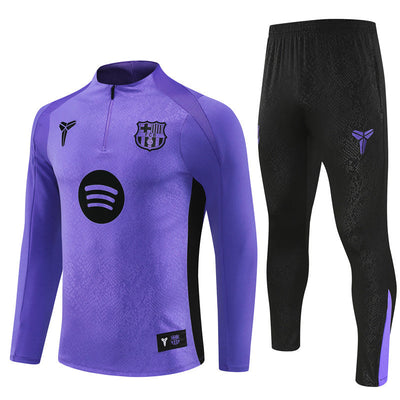 Survetement Barcelone Training Homme/Enfant 2025 2026 Violet Clair