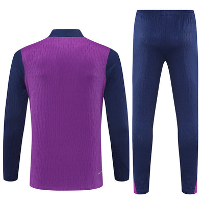 Survetement Barcelone Training Homme/Enfant 2025 2026 Violet Rose