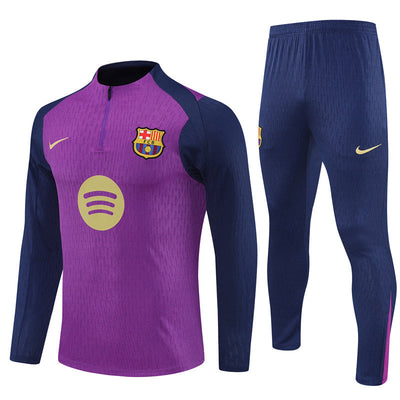 Survetement Barcelone Training Homme/Enfant 2025 2026 Violet Rose
