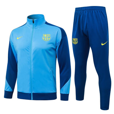 Survetement Barcelone Veste Homme/Enfant 2025 2026 Bleu Clair