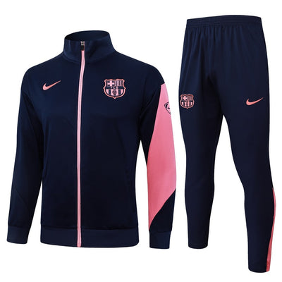 Survetement Barcelone Veste Homme/Enfant  2025 2026 Bleu Rose | Foot Sport