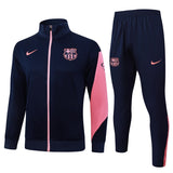 Survetement Barcelone Veste Homme/Enfant  2025 2026 Bleu Rose | Foot Sport 1
