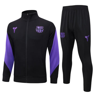 Survetement Barcelone Veste Homme/Enfant  2025 2026 Noir Violet | Foot Sport
