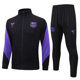 Survetement Barcelone Veste Homme/Enfant  2025 2026 Noir Violet | Foot Sport 1