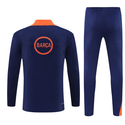 Survetement Barcelone Training Homme/Enfant 2025 2026 Bleu Orange