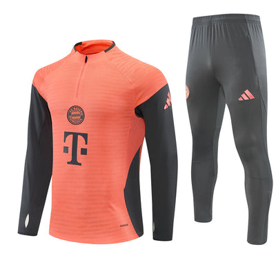 Survetement Bayern Munich Training Homme/Enfant 2025 2026 Gris Sombre Orange