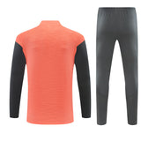 Survetement Bayern Munich Training Homme/Enfant 2025 2026 Gris Sombre Orange 2
