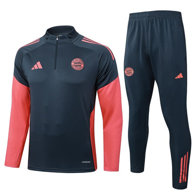 Survetement Bayern Munich Training Homme/Enfant 2025 2026 Noir Rouge | Foot Sport