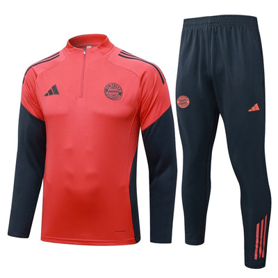Survetement Bayern Munich Training Homme/Enfant 2025 2026 Rouge Noir | Foot Sport
