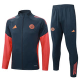Survetement Bayern Munich Veste Homme/Enfant  2025 2026 Noir Rouge | Foot Sport 1