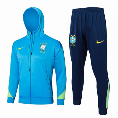 Survetement Bresil Sweat Training Homme/Enfant 2024 2025 Bleu Ciel