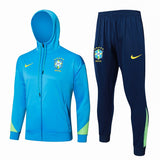 Survetement Bresil Sweat Training Homme/Enfant 2024 2025 Bleu Ciel 1