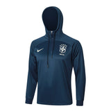 Survetement Bresil Sweat Training Homme/Enfant 2024 2025 Bleu Foncé 3