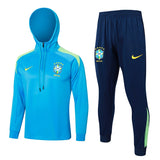 Survetement Bresil Sweat Training Homme/Enfant 2024 2025 Bleu Océan 1
