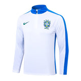 Survetement Bresil Training Homme/Enfant 2024 2025 Blanc 3
