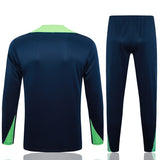 Survetement Bresil Training Homme/Enfant 2024 2025 Bleu Foncé 2
