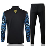 Survetement Bresil Training Homme/Enfant 2024 2025 Bleu Motif 2