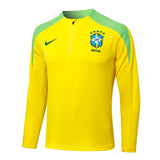 Survetement Bresil Training Homme/Enfant 2024 2025 Jaune 3