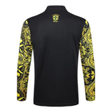 Survetement Bresil Training Homme/Enfant 2024 2025 Jaune Motif 4