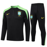 Survetement Bresil Training Homme/Enfant 2024 2025 Noir 1