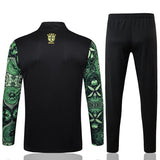 Survetement Bresil Training Homme/Enfant 2024 2025 Vert Motif 2