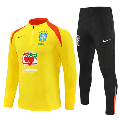 Survetement Bresil Training Homme/Enfant 2025 2026 Jaune