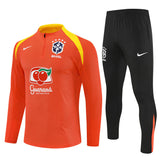 Survetement Bresil Training Homme/Enfant 2025 2026 Orange 1