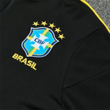 Survetement Bresil Training Homme/Enfant 2026 2027 Noir Jaune 3