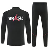 Survetement Bresil Training Homme/Enfant 2026 2027 Noir Orange 2