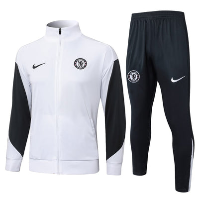Survetement Chelsea Veste Homme/Enfant  2025 2026 Blanc Noir | Foot Sport