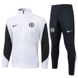 Survetement Chelsea Veste Homme/Enfant  2025 2026 Blanc Noir | Foot Sport 1