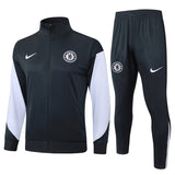Survetement Chelsea Veste Homme/Enfant  2025 2026 Noir Blanc | Foot Sport 1